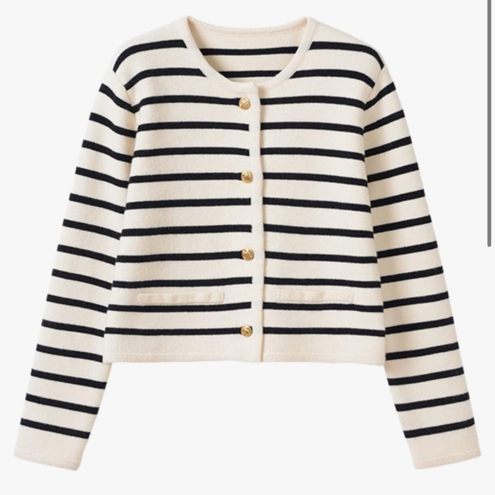 Striped Lady Sweater Size Small